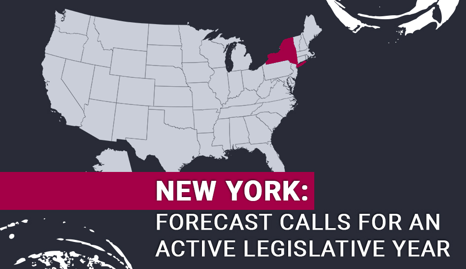 Fitness Policies Forcast New York FORECAST CALLS FOR AN ACTIVE LEGISLATIVE YEAR Column width