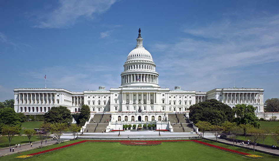 United States Capitol Column Width