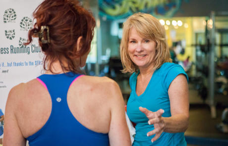 Staffing Stevenson Fitness Two Women Smile Column