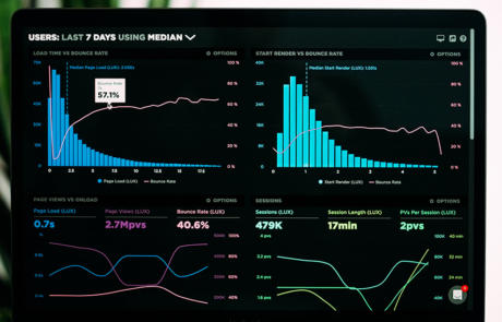 Technology website analytics stock column