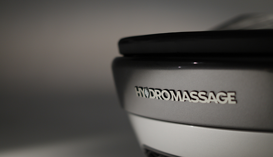 Fitness programming Hydromassage logo closeup column