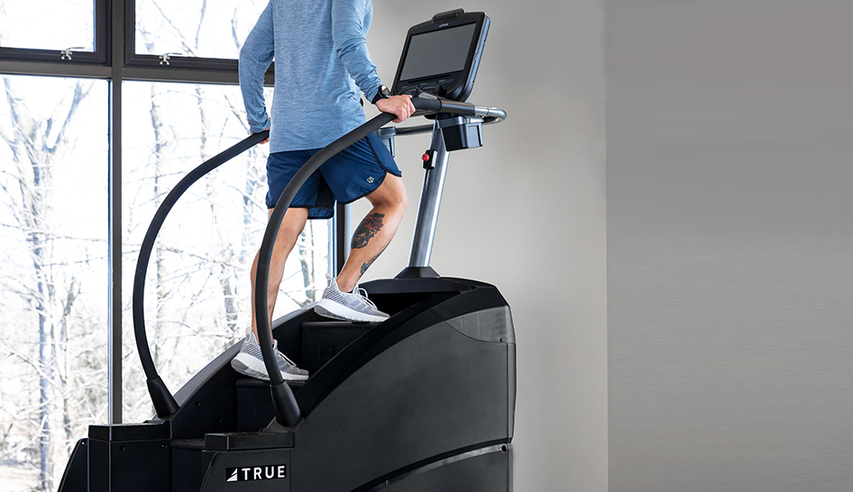 Member retention true fitness stair stepper column